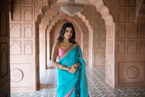 Royal Maroon Zari Saree